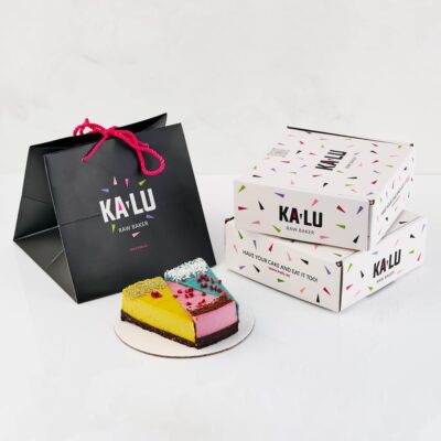 3 Cake Pieces in a box- Vegan, Gluten-Free, Refined Sugar Free Cake Dubai - Order online